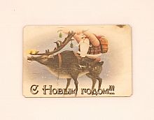 Магнит новый год "Дед мороз на олене" во Перми