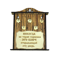 КЛЮЧНИЦА "НИКОГДА НЕ ТЕРЯЙ ТЕРПЕНИЯ2" во Перми